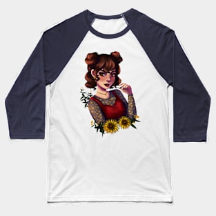 Sunflower Witch Baseball T-Shirt